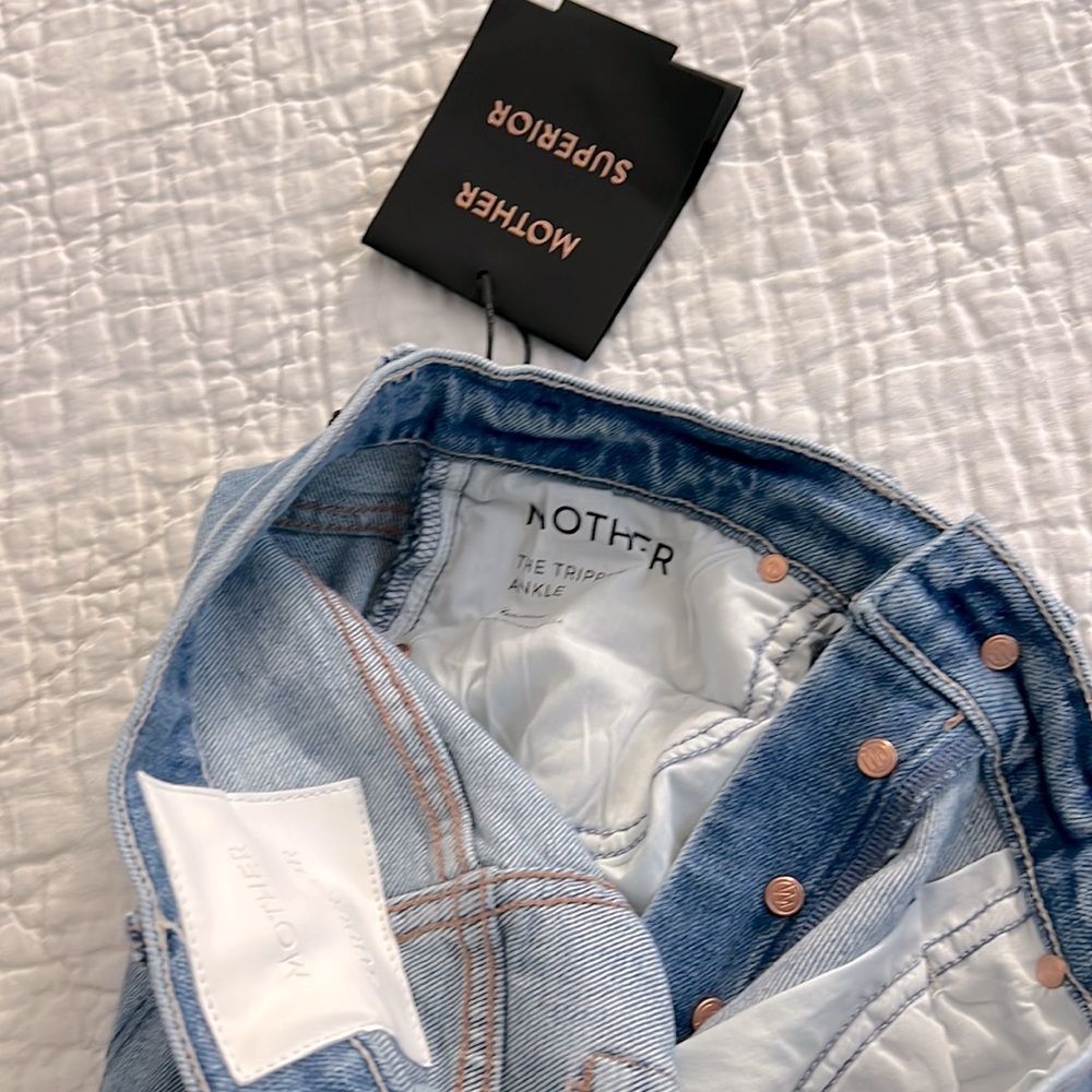 NWT Mother Superior The Tripper Ankle Jeans Misbeliever Wash Sold Out - Picture 9 of 15